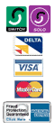 The Flight Shop accept switch , solo, delta, visa, mastercard and american express for flights, airport parking, uk hotels and more