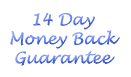 14 day money back guarantee